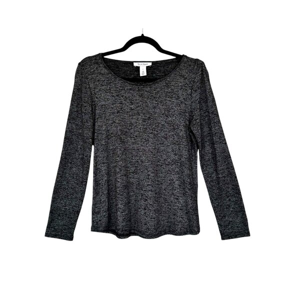 WHBM Black Heather Top - Picture 2 of 7